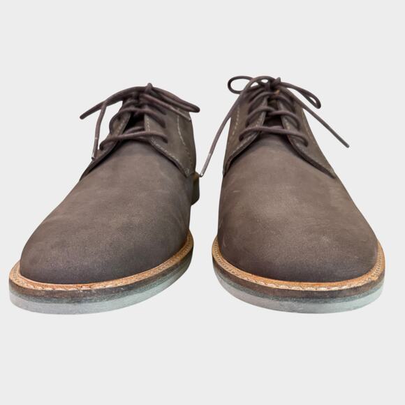Clarks Artisan Mens Size 11 Suede Oxford Dress Shoes Laced Up Brown Classic - Picture 4 of 12